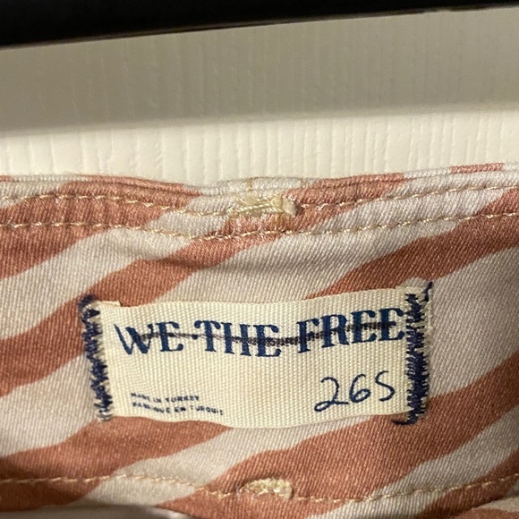 Free people We The Free Tan and White Bootcut Pants - Picture 7 of 12